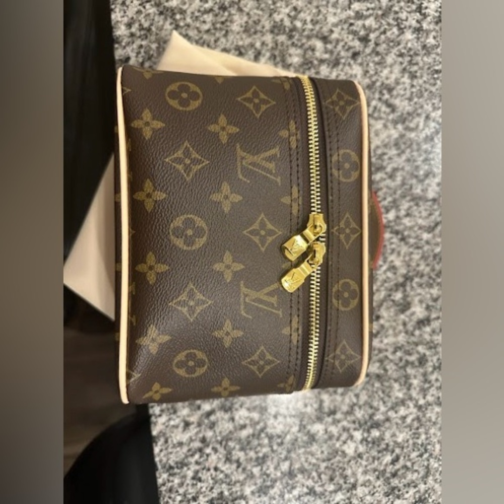 Vanity Cosmetic Case in Brown - Picture 3 of 5